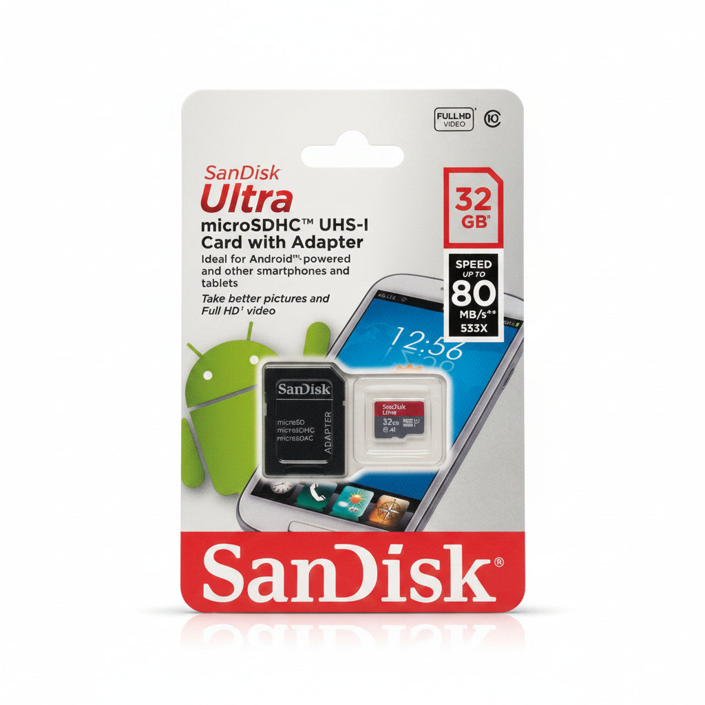 Ultra micro SDGC UHS-I Card with Adapter - 32GB