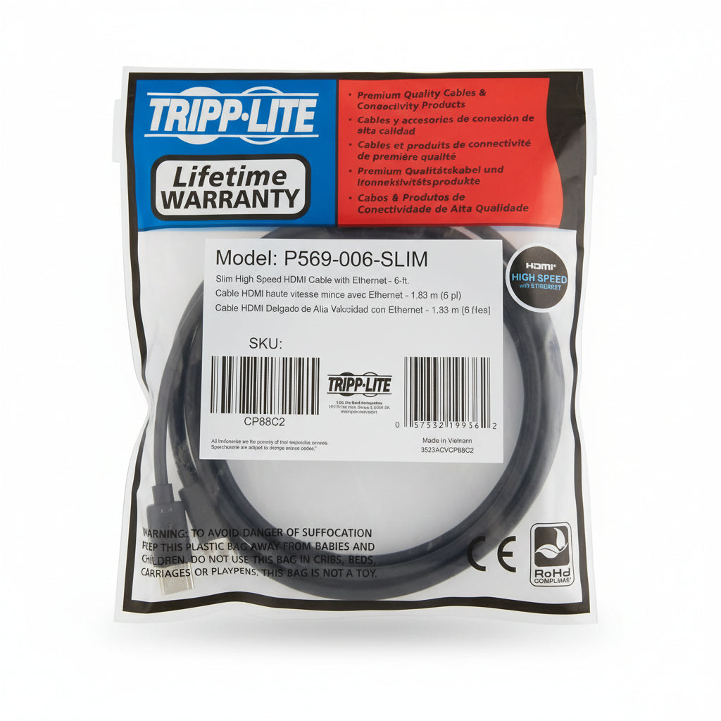 HDMI Cable Slim - 6Ft