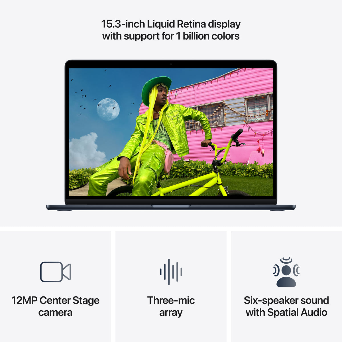 MacBook Air 15-Inch - Midnight - 16GB RAM, 512GB Storage