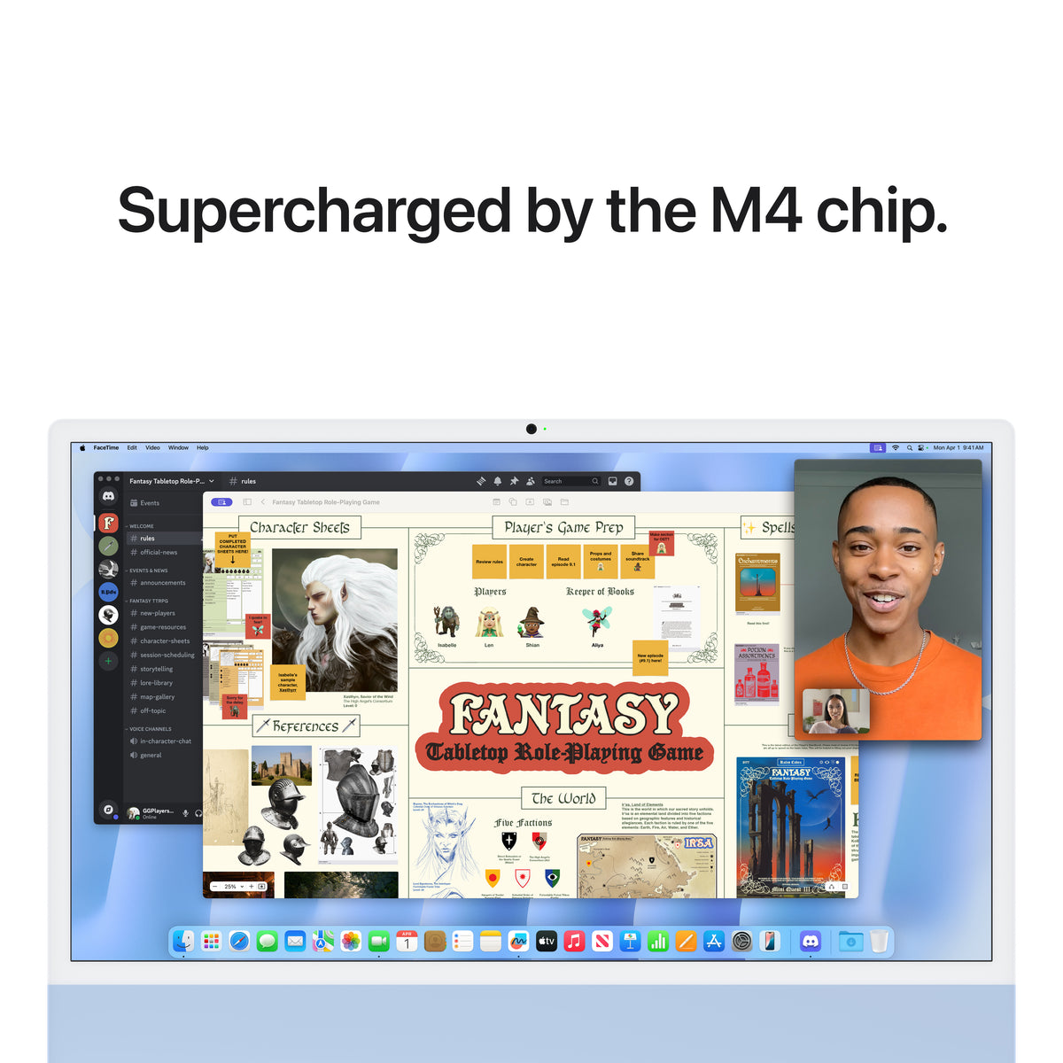 iMac with Apple M4 Chip - Blue - 16GB RAM, 256GB Storage
